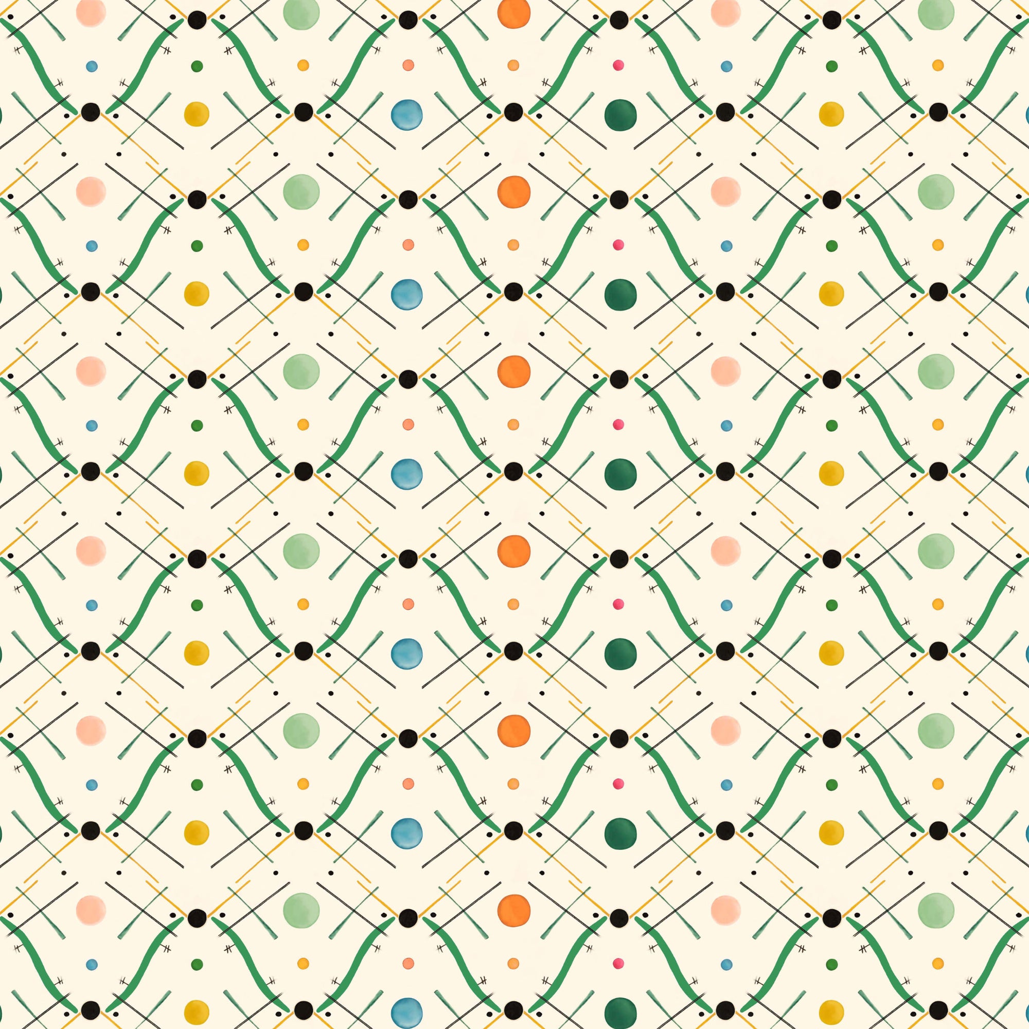 Improvisation Number 1 Wallpaper - Green