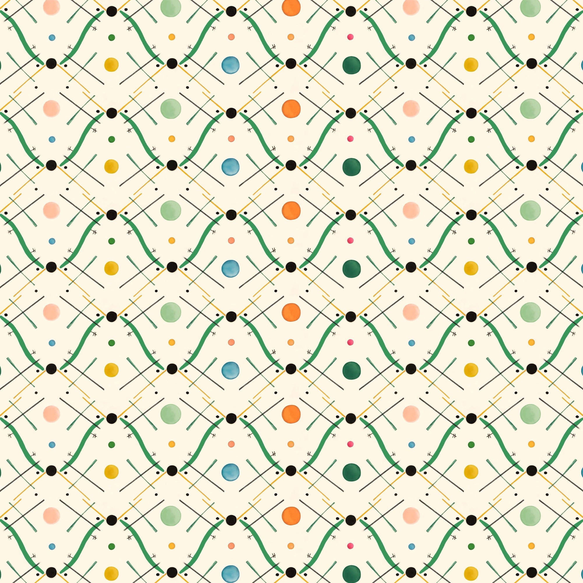 Improvisation Number 1 Wallpaper - Green
