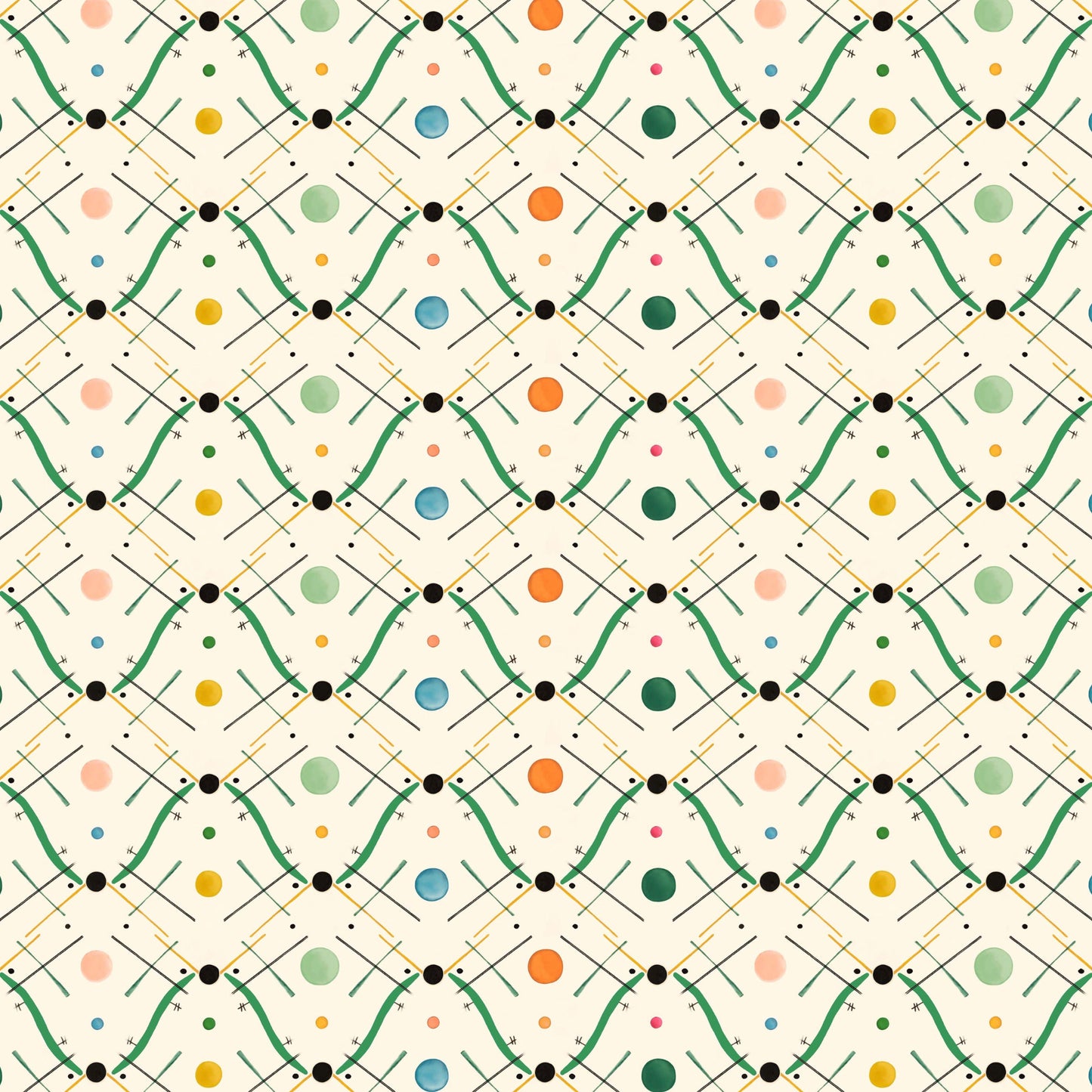 Improvisation Number 1 Wallpaper - Green