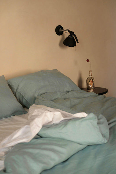 Hemp Pillowcase Pair Dusty Blue
