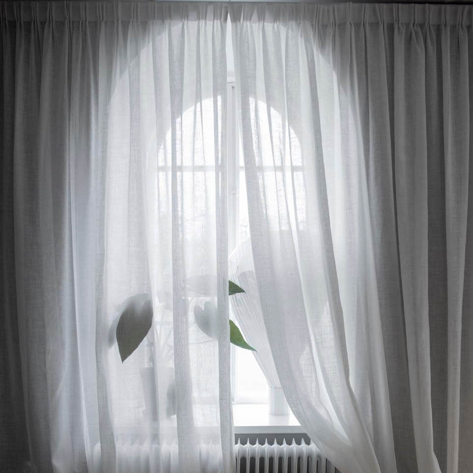Curtain Ellie White