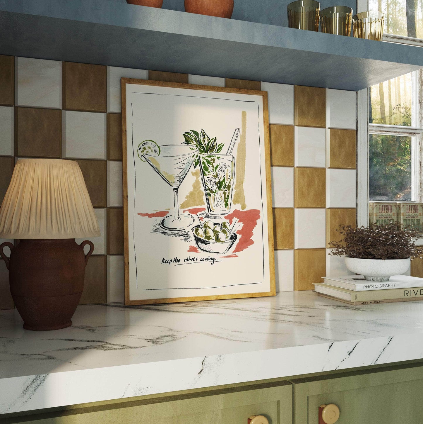 'Keep the Olives Coming' Print