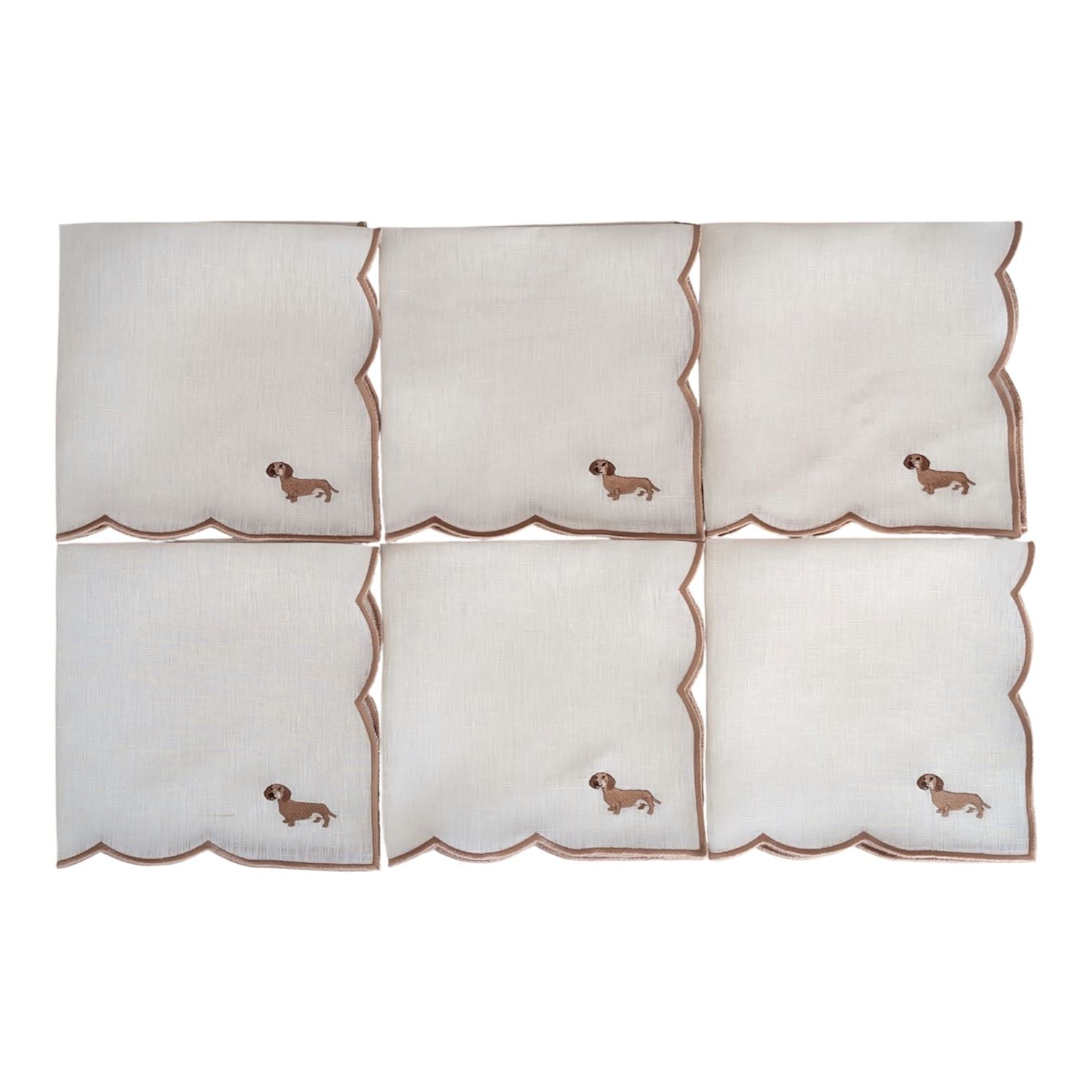TECKEL - Teckel Embroidery Table Napkin (set of 6)