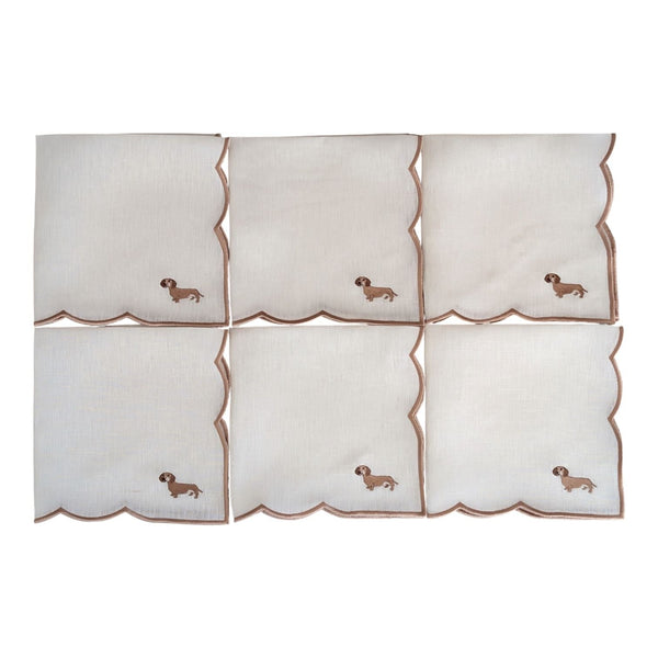 TECKEL - Teckel Embroidery Table Napkin (set of 6)