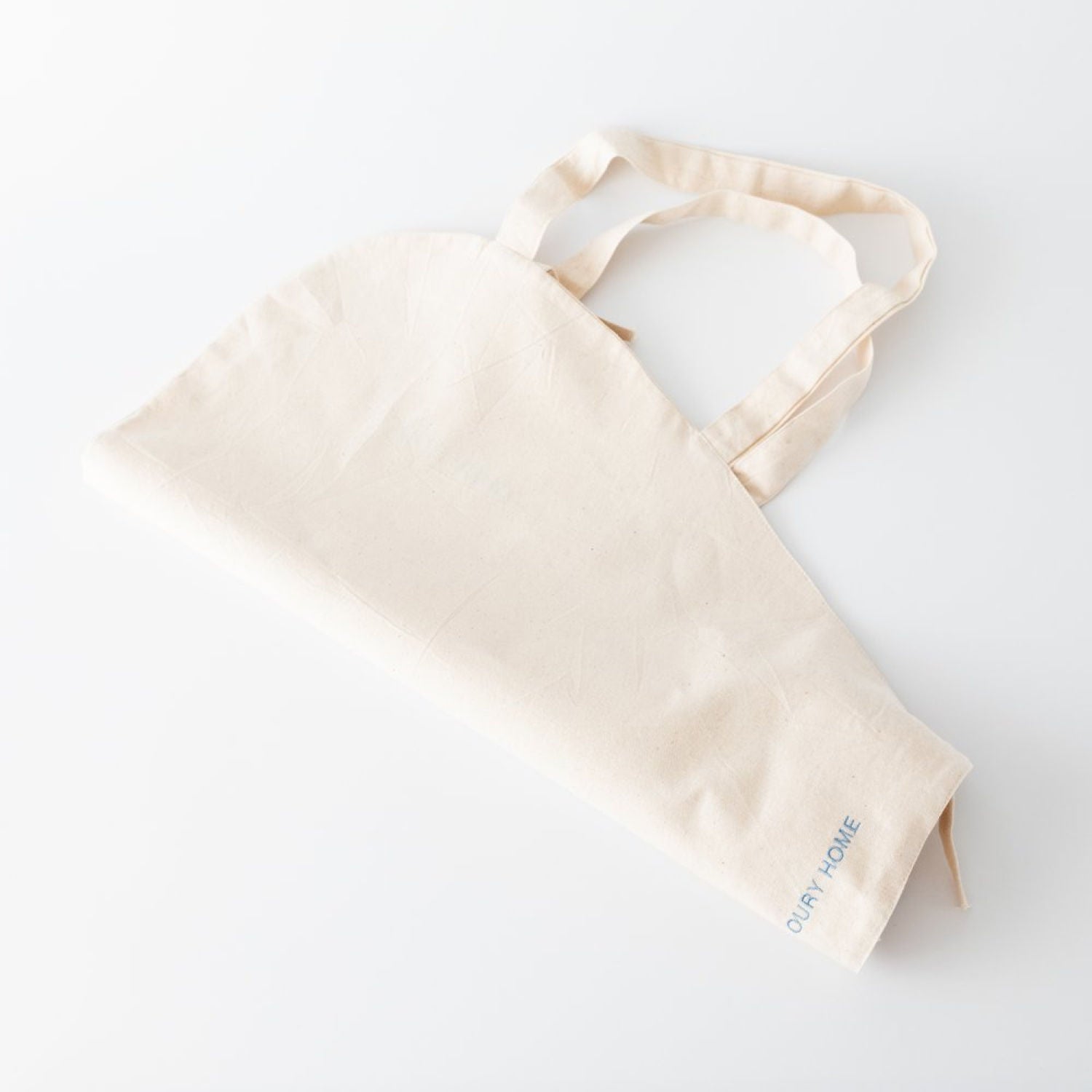 Flower Bag – Organic Cotton with Blue Embroidery