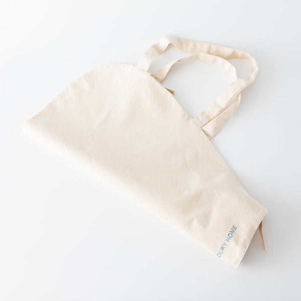 Flower Bag – Organic Cotton with Blue Embroidery