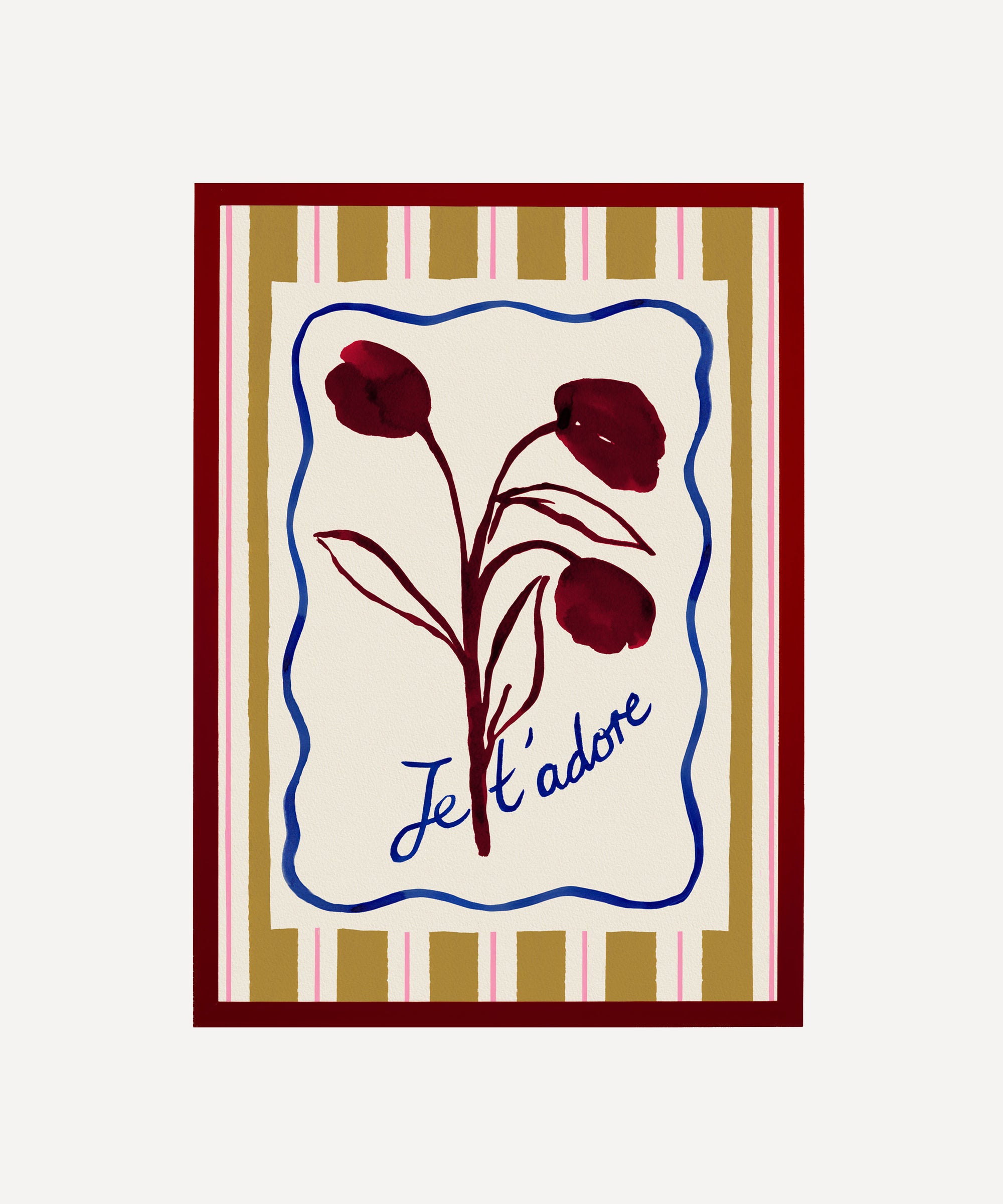 Je t'adore (I Adore you)- French Love Art Print