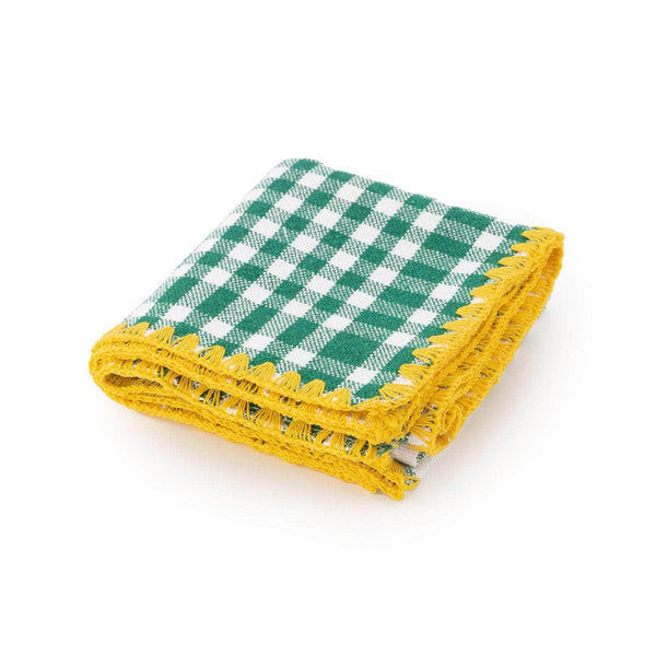Green and Yellow Trattoria Set of Two Napkins
