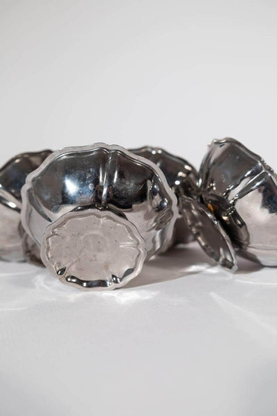 Vintage French Adorned Silver Coupes