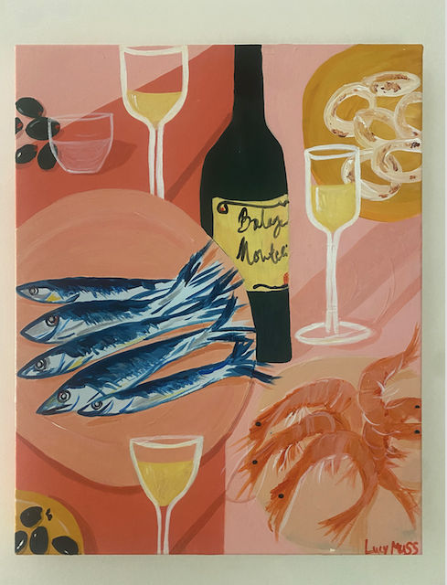 Lunch at Freddies - Giclee print