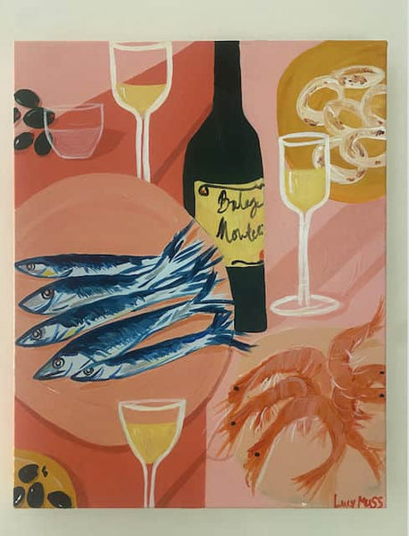 Lunch at Freddies - Giclee print