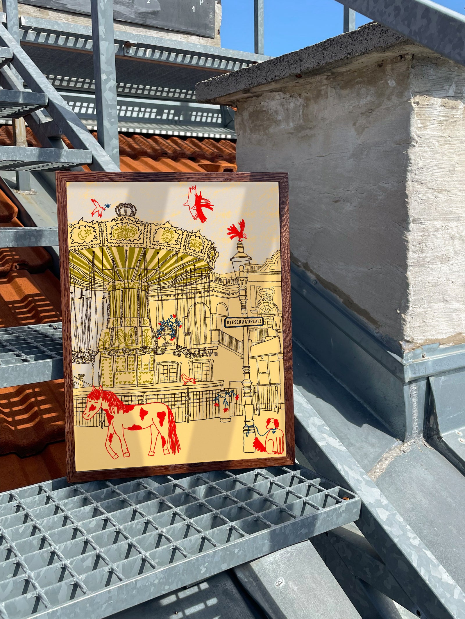 Pony at the Prater - Fine Art Print