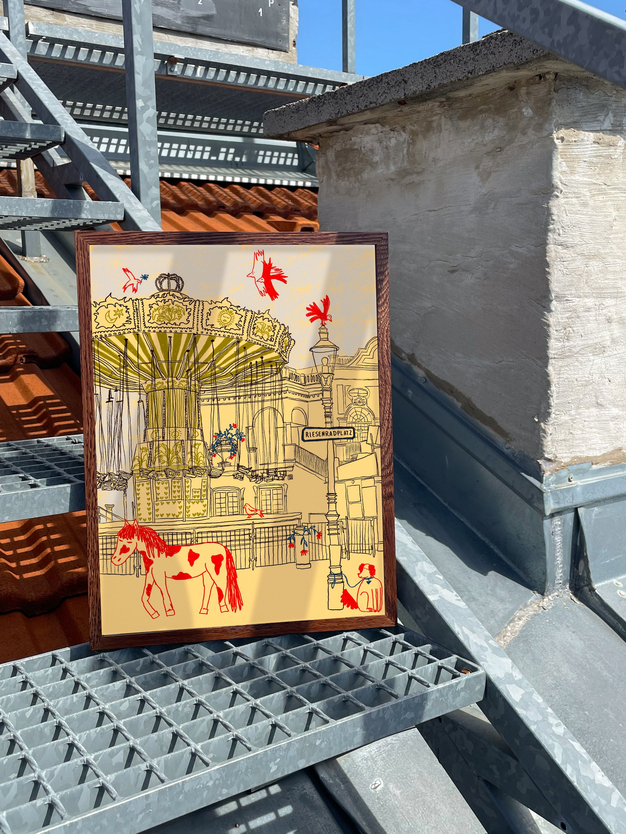 Pony at the Prater - Fine Art Print