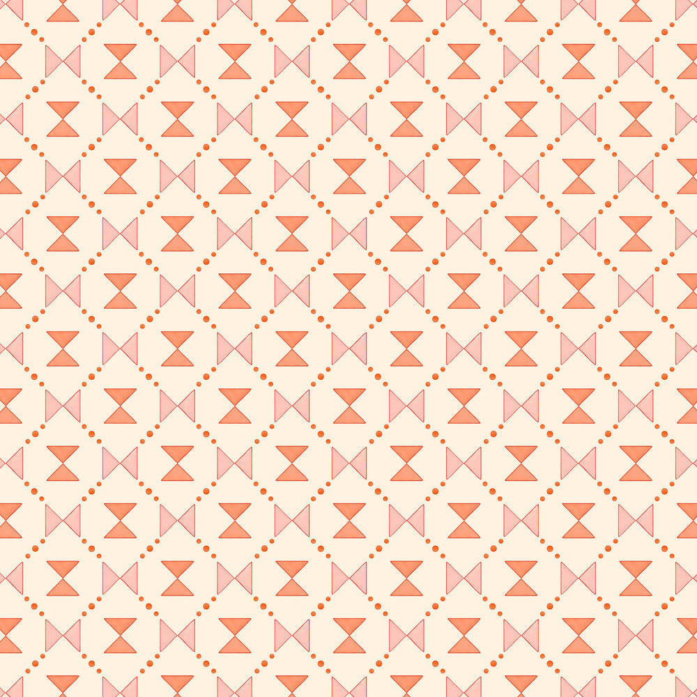 Bow Tie Quilt - Pink and Coral