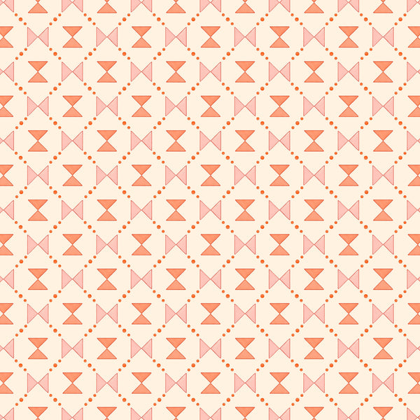 Bow Tie Quilt - Pink and Coral