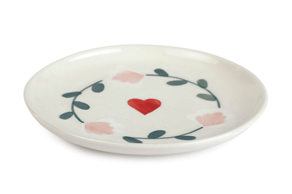 Ceramic Dessert Plates - Amour Petal