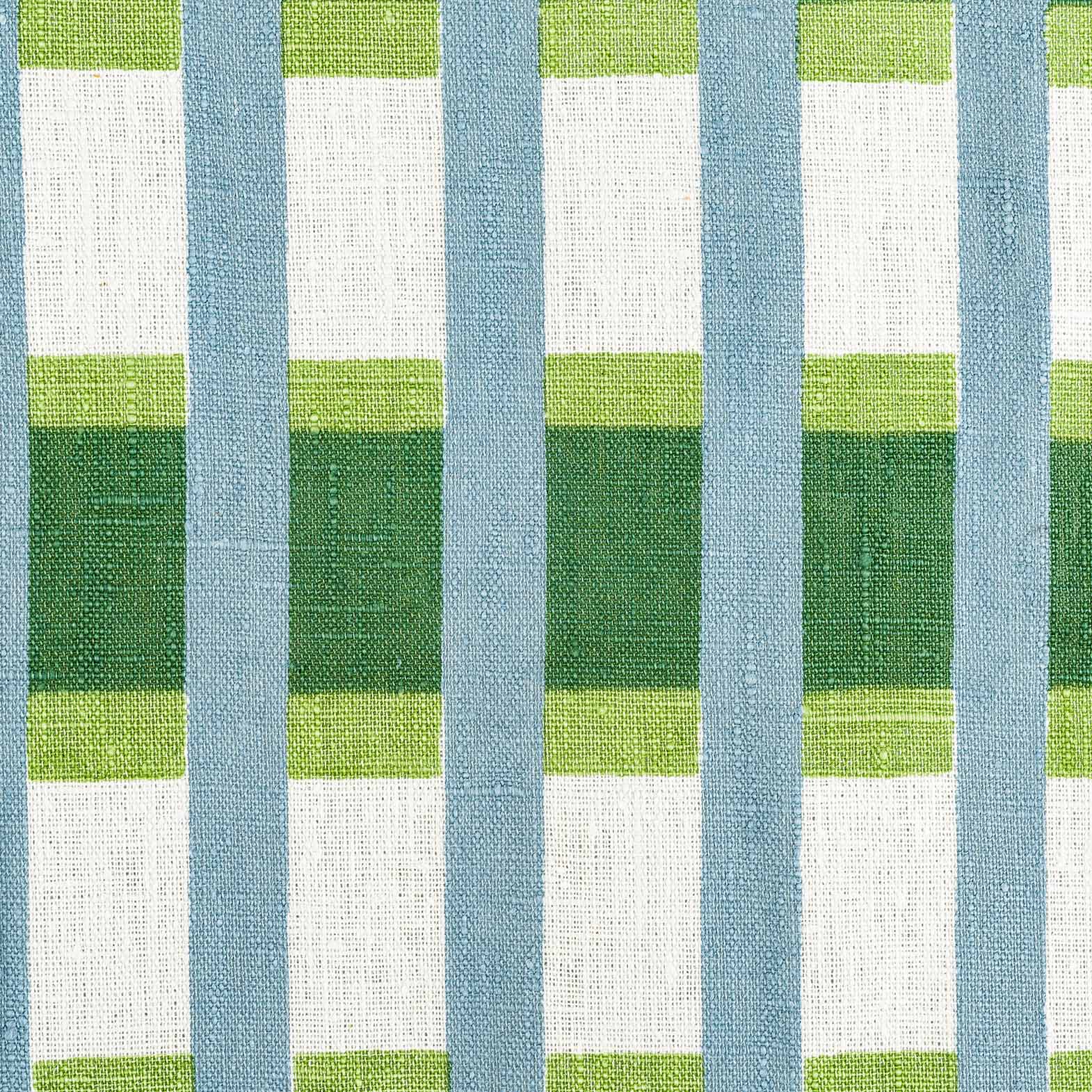 Lino Stripe Fabric (Teal)