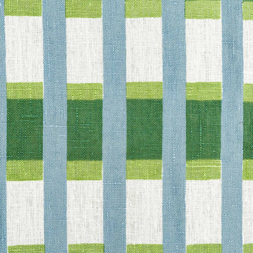 Lino Stripe Fabric (Teal)