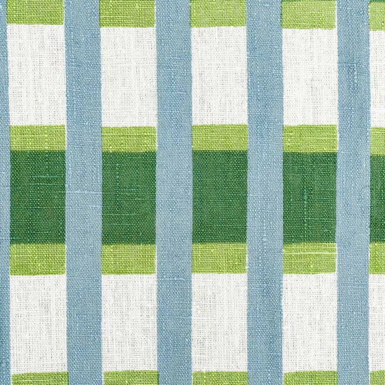Lino Stripe Fabric (Teal)