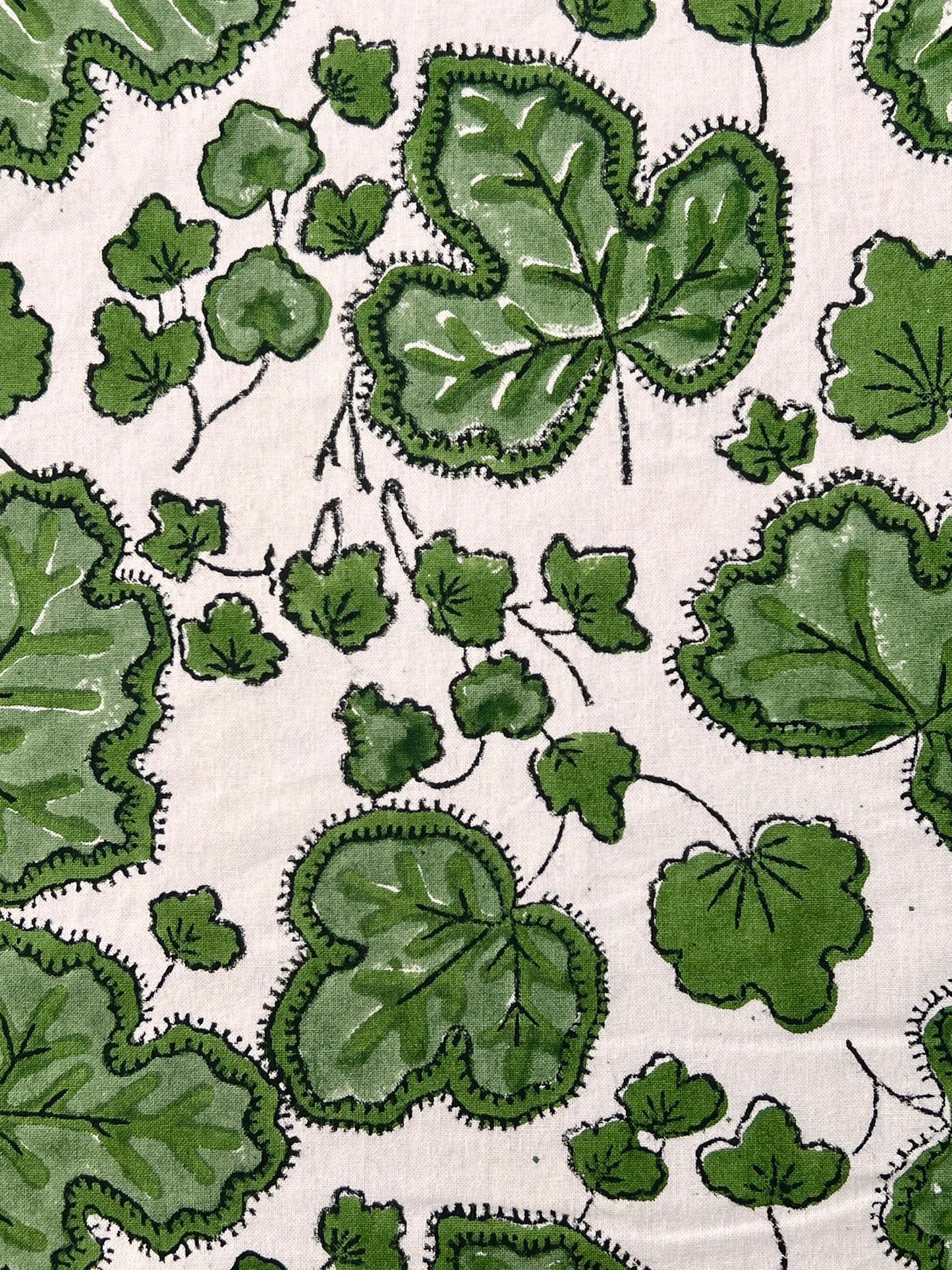 ’The Figue Leaf’ Tablecloth - Swedish Green