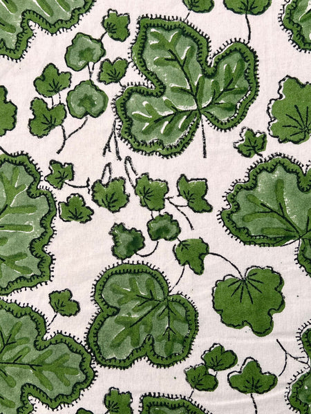 ’The Figue Leaf’ Tablecloth - Swedish Green