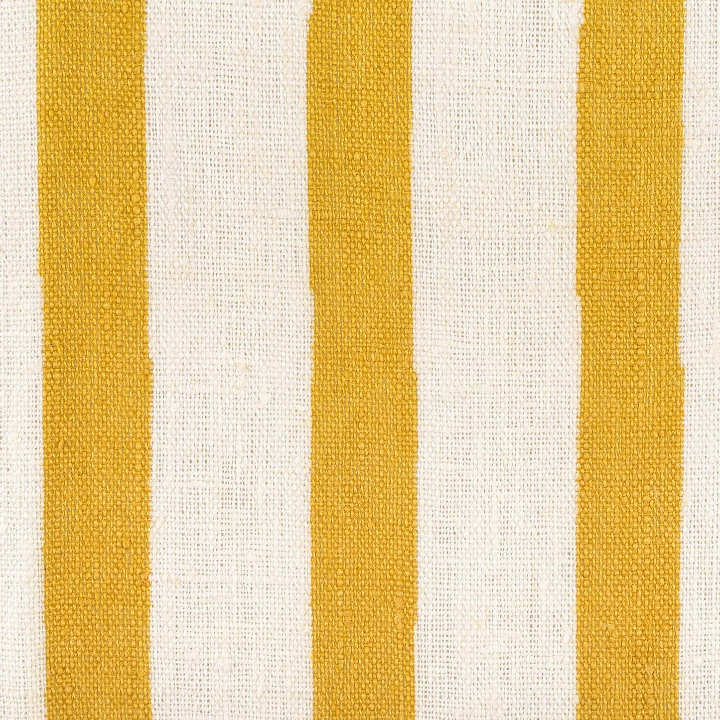 Lino Stripe Fabric (Yellow)