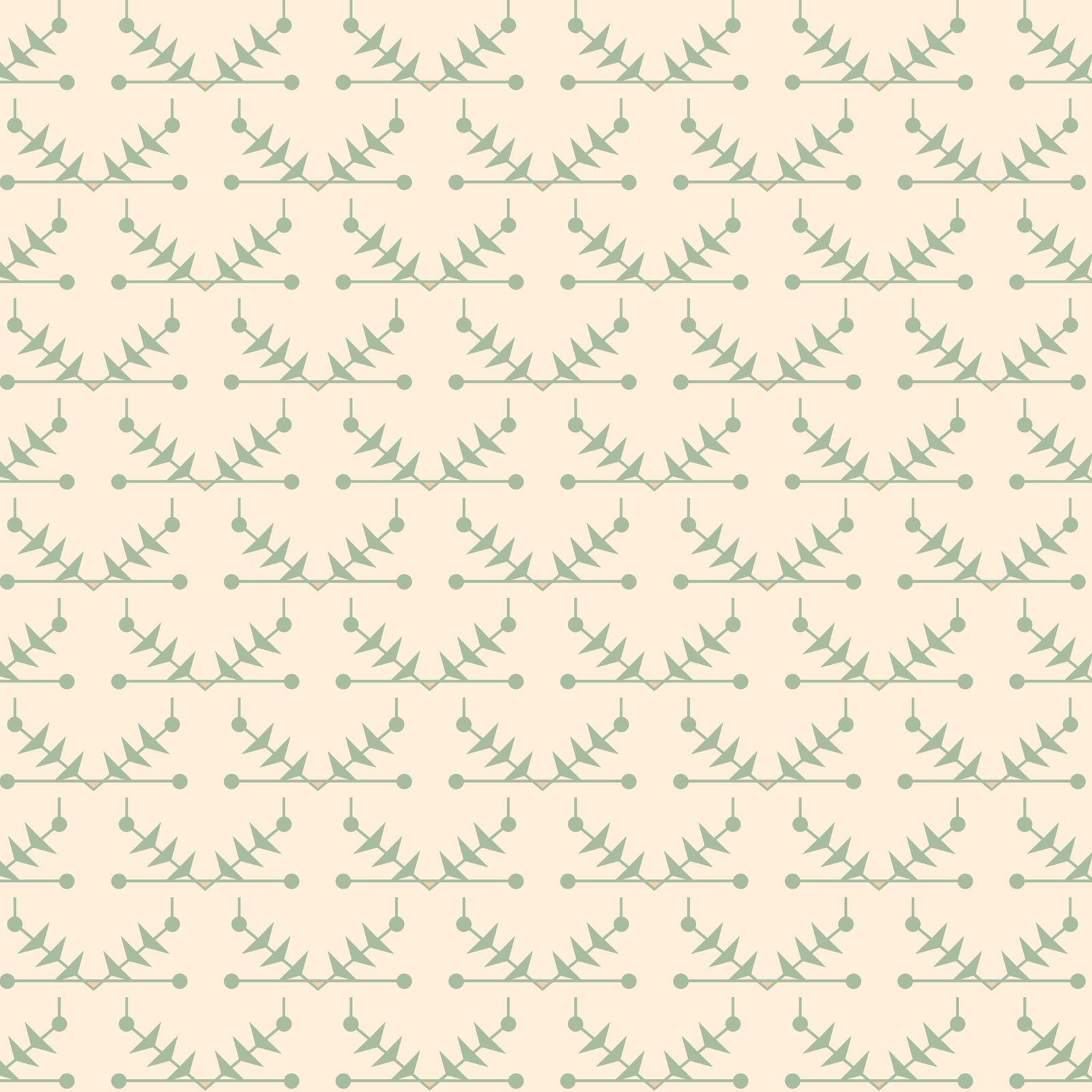 Atomic Trellis Wallpaper - Soft Sage