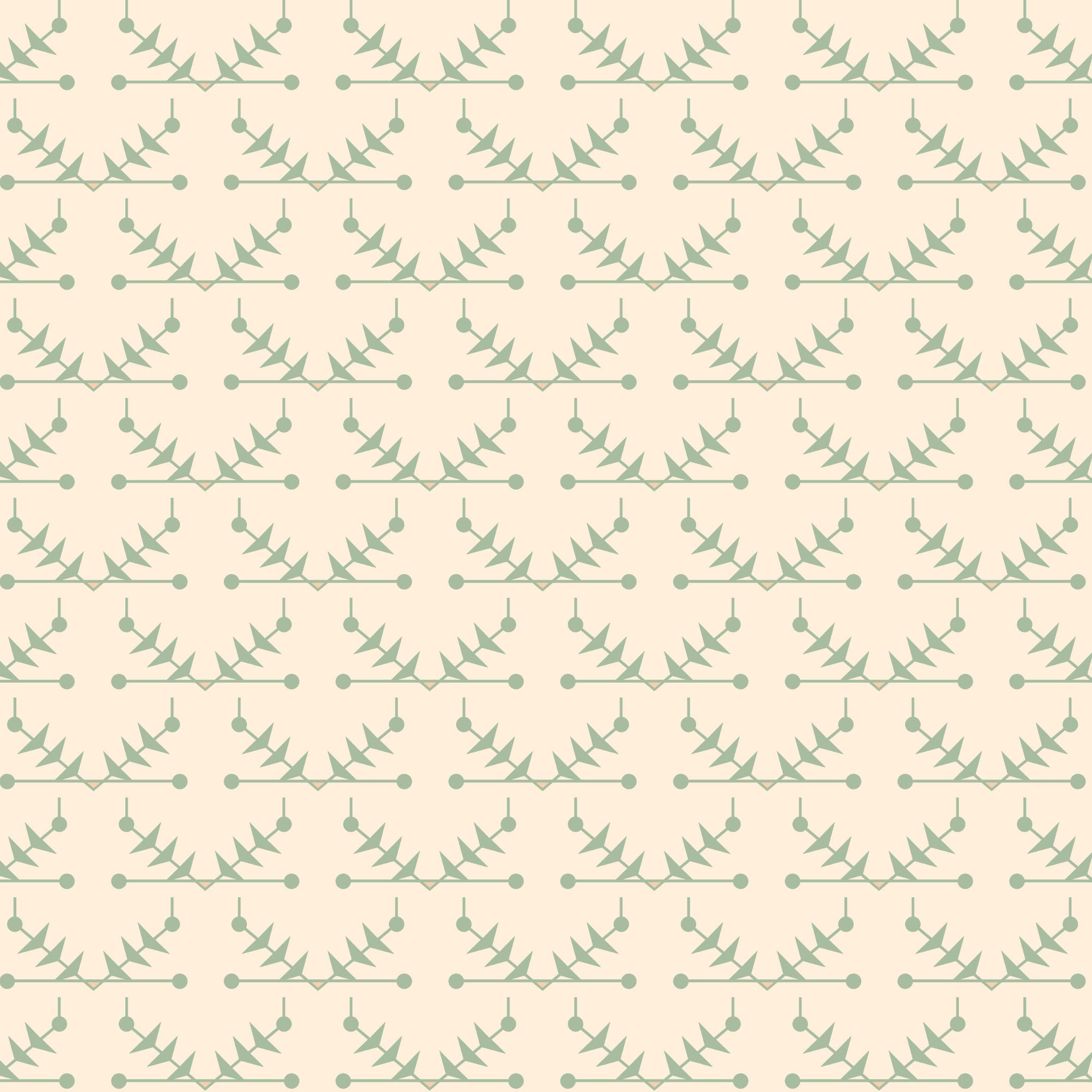 Atomic Trellis Wallpaper - Soft Sage