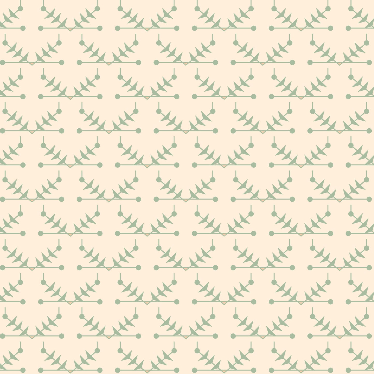 Atomic Trellis Wallpaper - Soft Sage