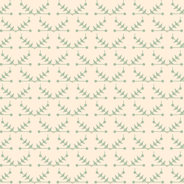 Atomic Trellis Wallpaper - Soft Sage