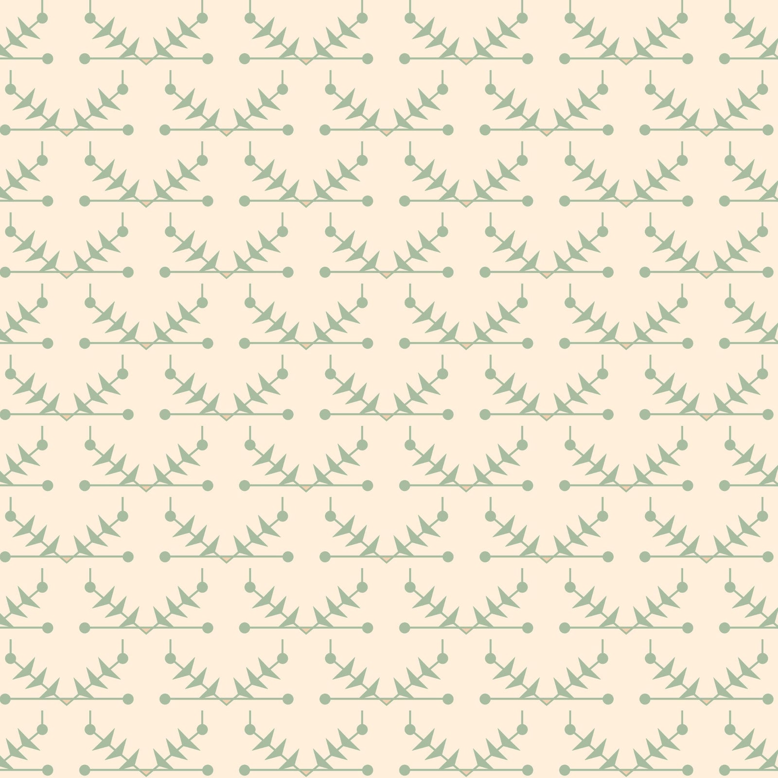 Atomic Trellis Wallpaper - Soft Sage