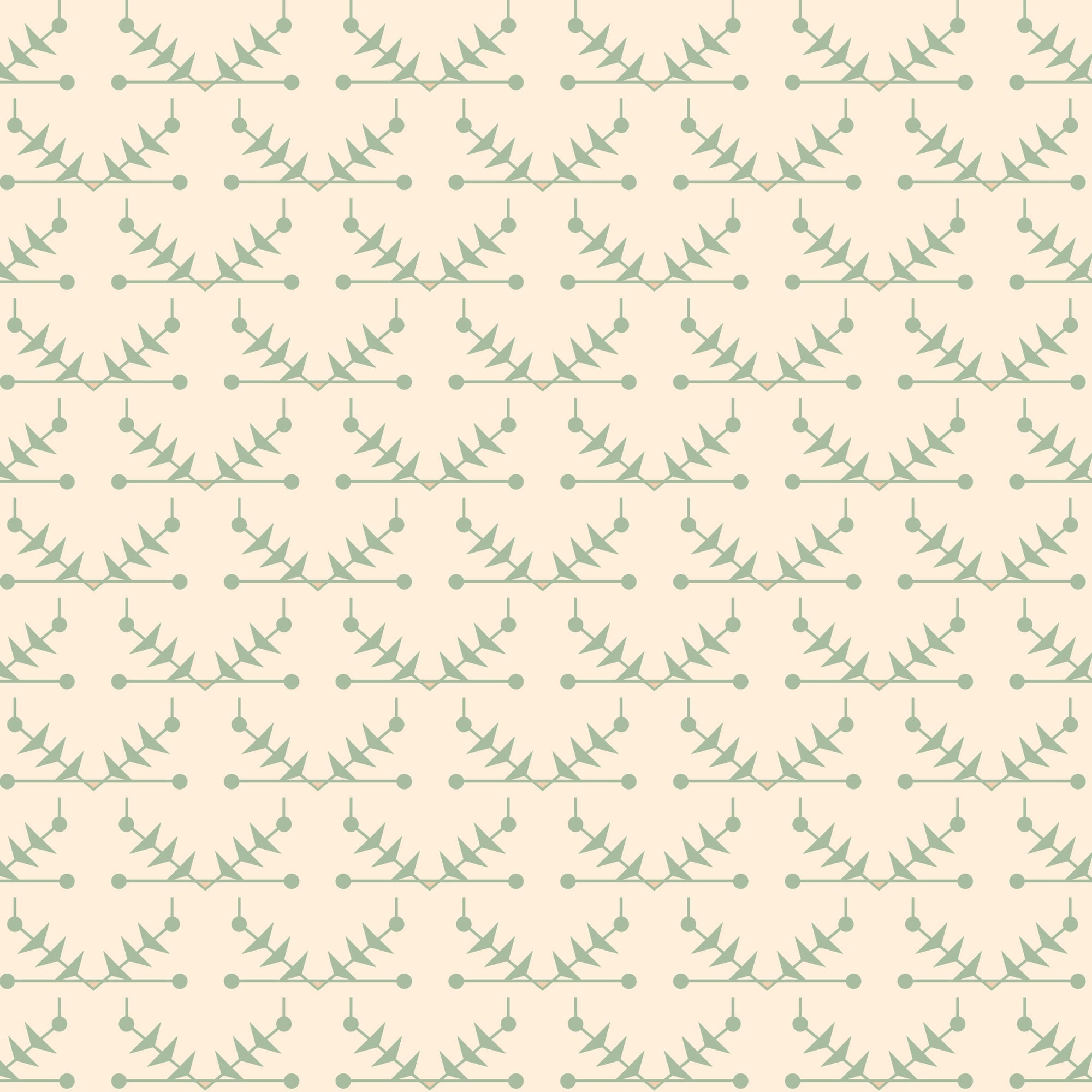 Atomic Trellis Wallpaper - Soft Sage