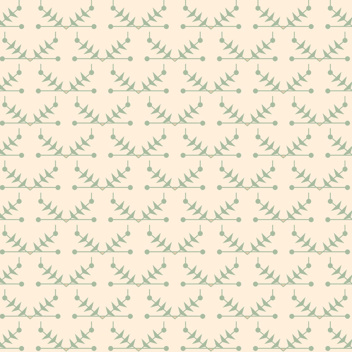 Atomic Trellis Wallpaper - Soft Sage