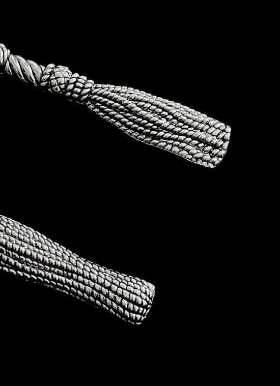 Silver-Plated Tassel Cake Servers