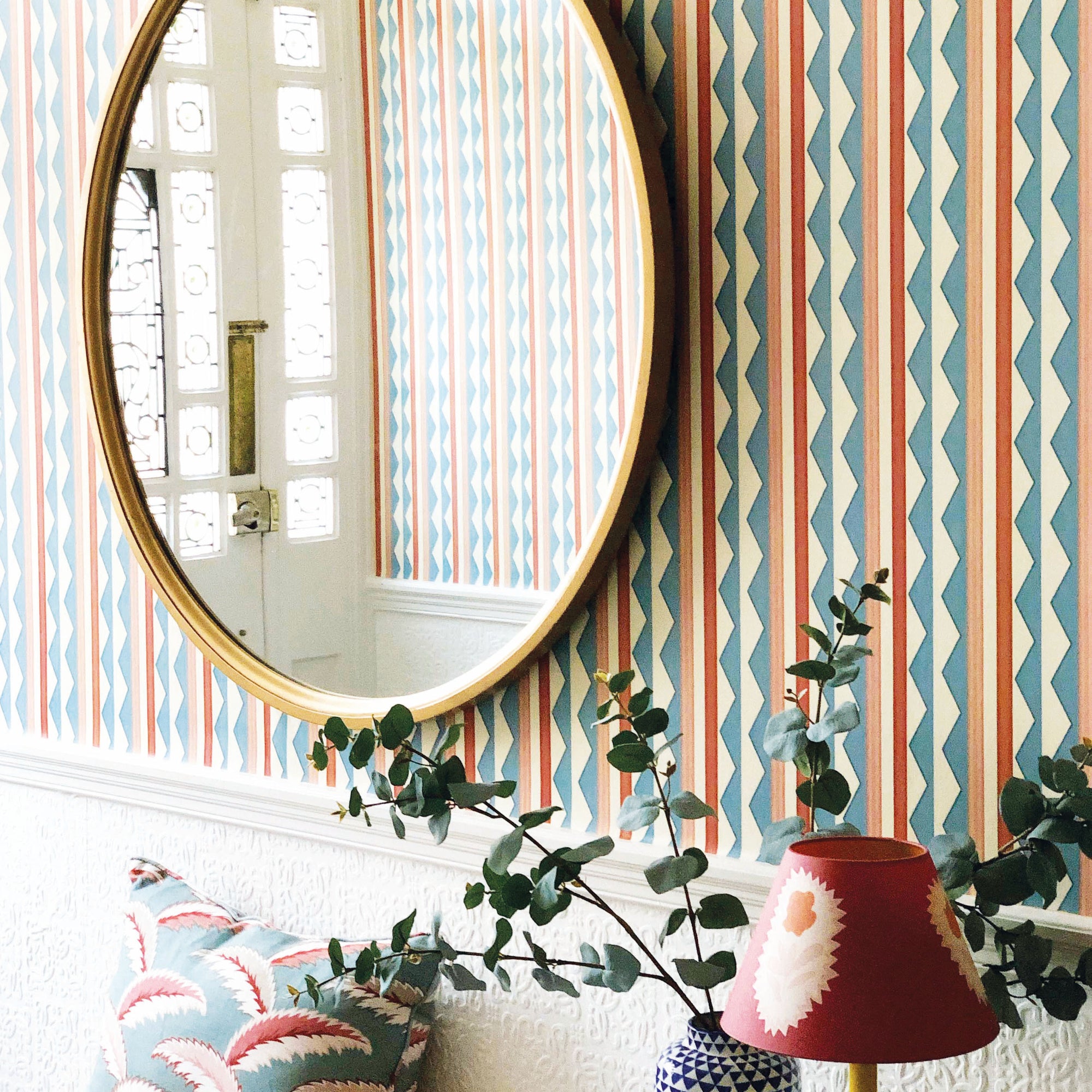 Bloomsbury Stripes Wallpaper - Denim Blue