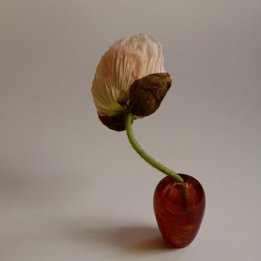 Mouth Blown Vase Liv Brown