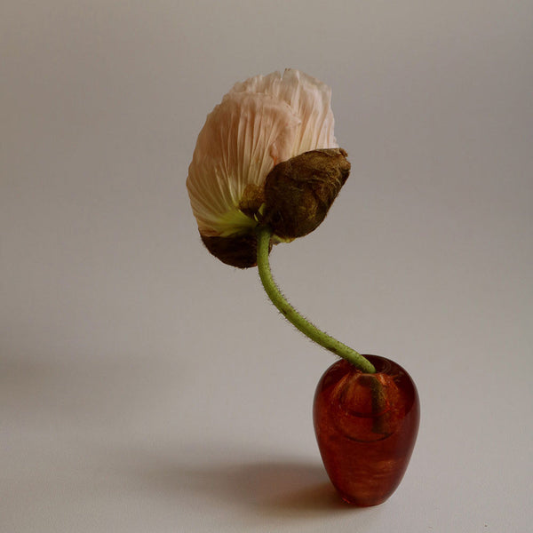 Mouth Blown Vase Liv Brown