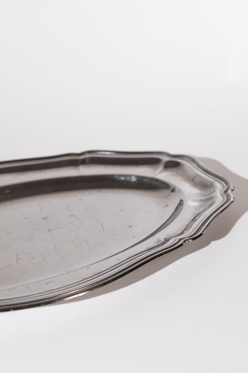 Vintage Adorned Silver Tray