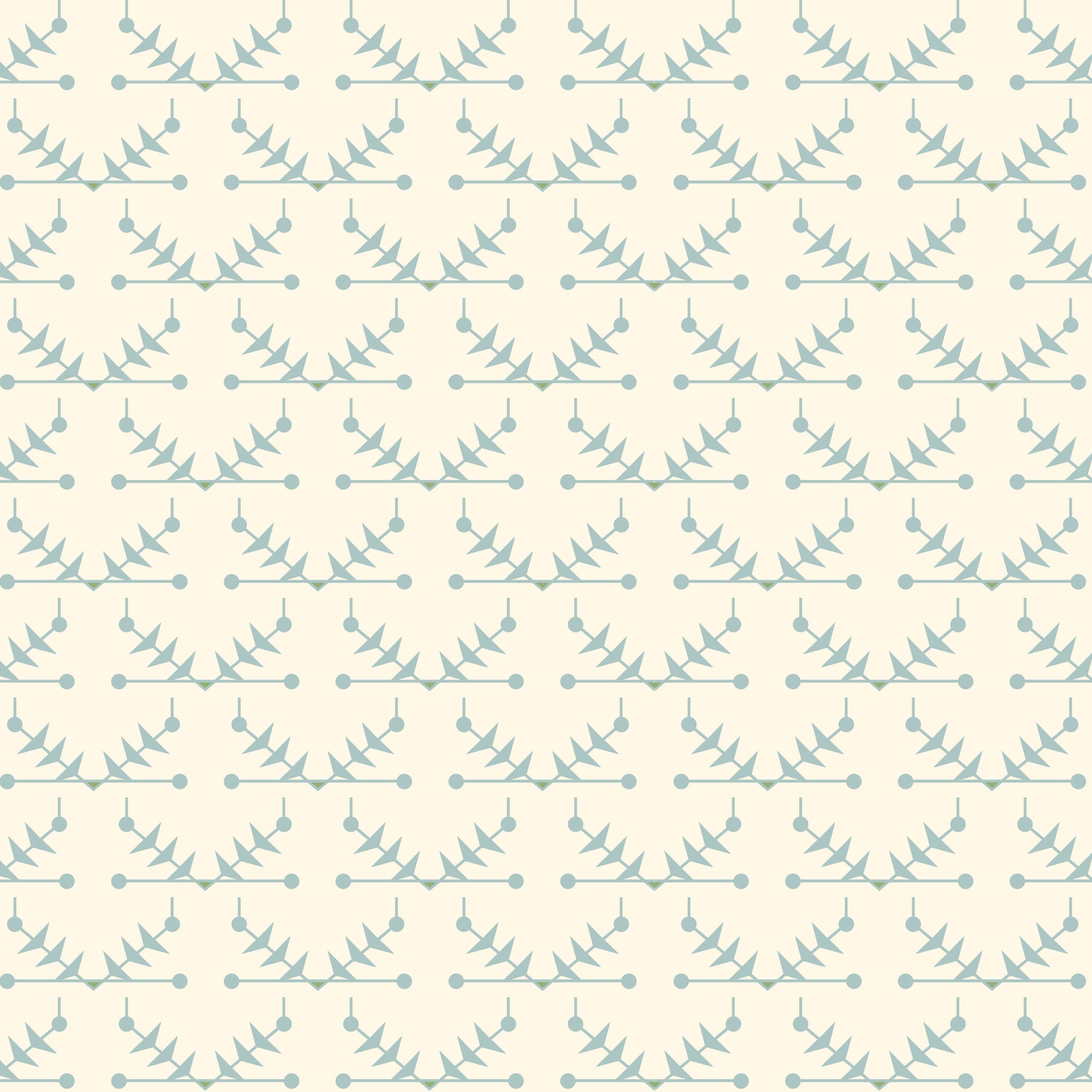 Atomic Trellis Wallpaper - Light Blue