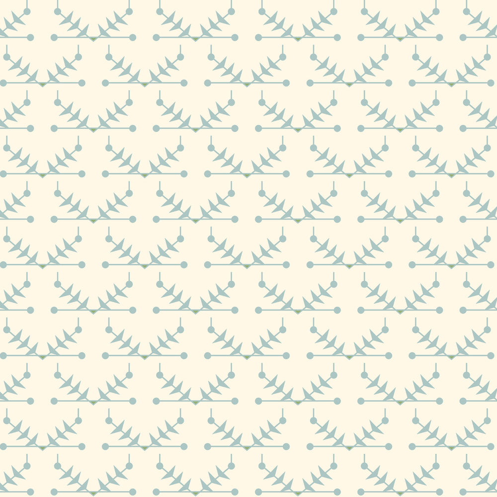 Atomic Trellis Wallpaper - Light Blue