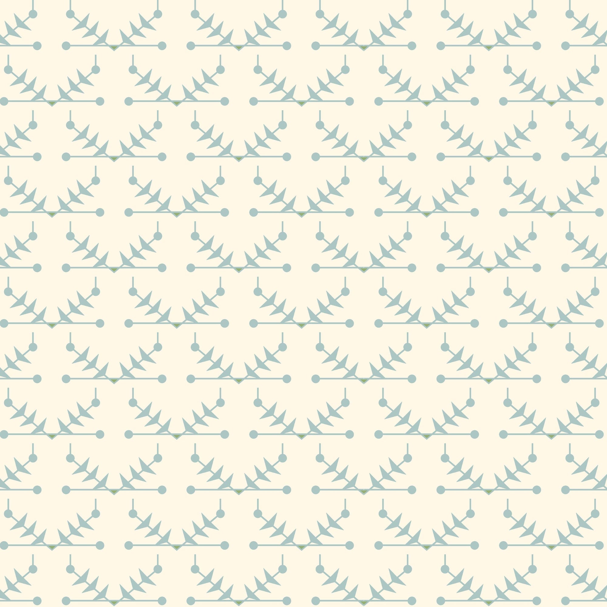 Atomic Trellis Wallpaper - Light Blue