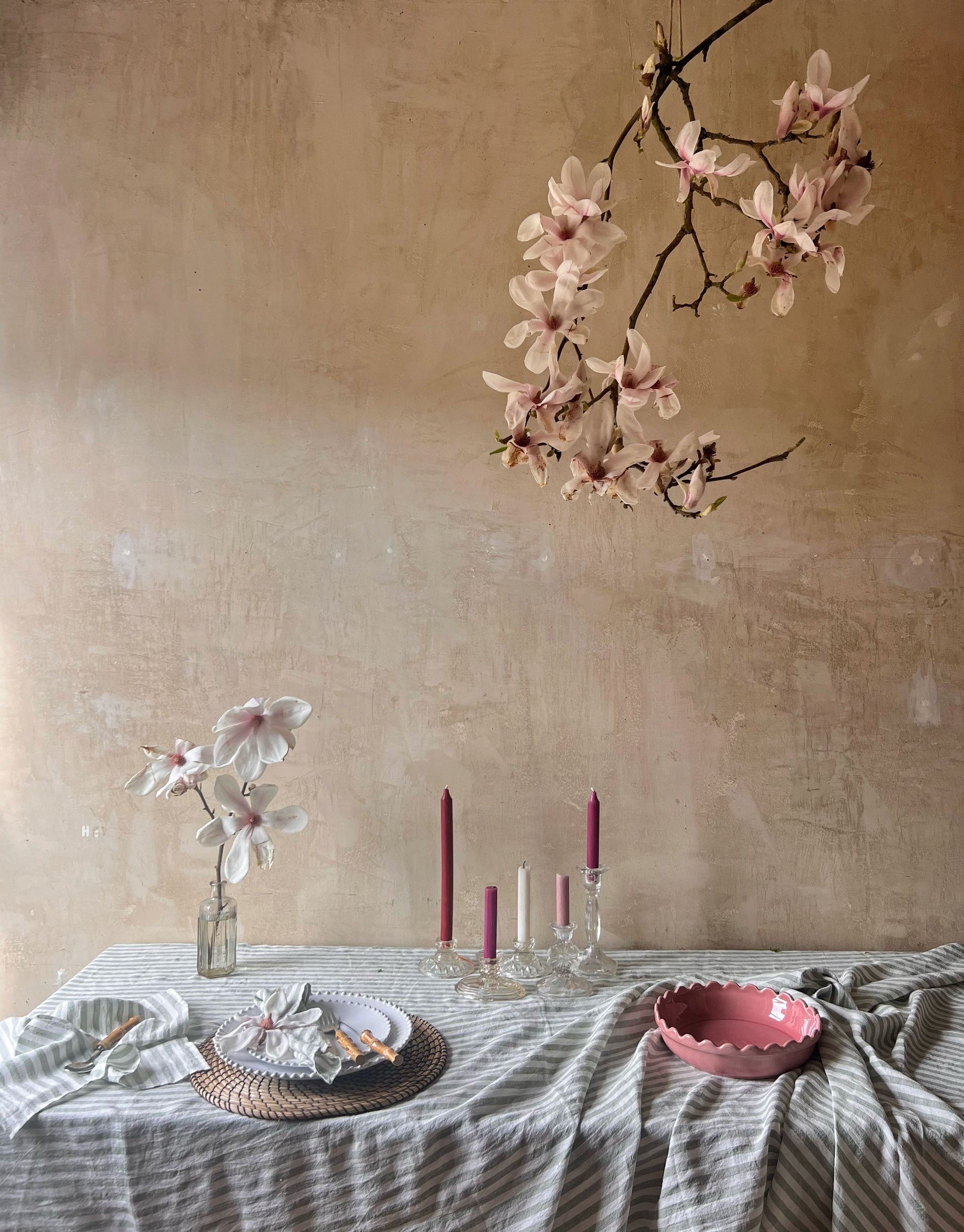 Set of Two Linen Napkins - Wimbledon