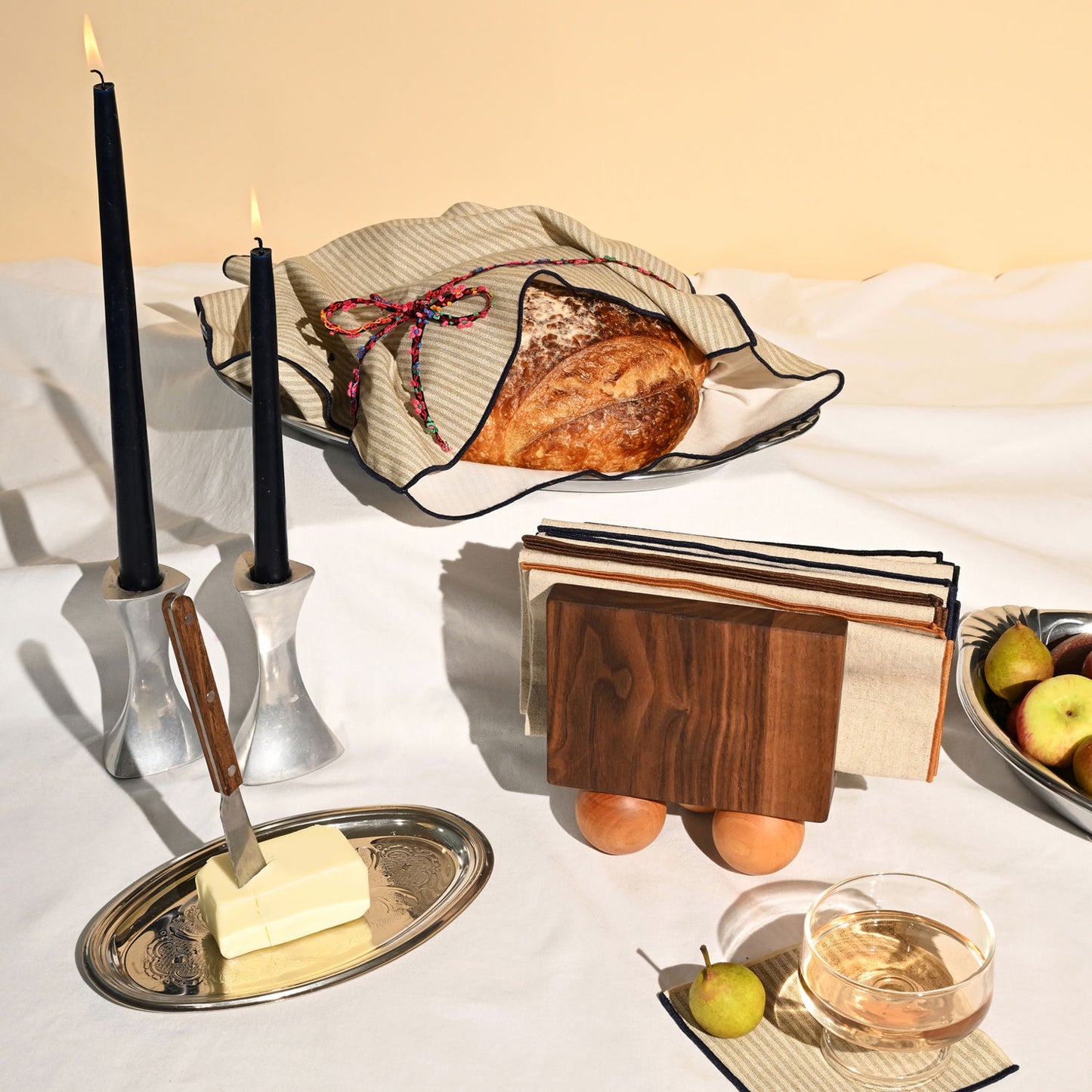 Sandbar Stripe Bread Bag / Challah Cover