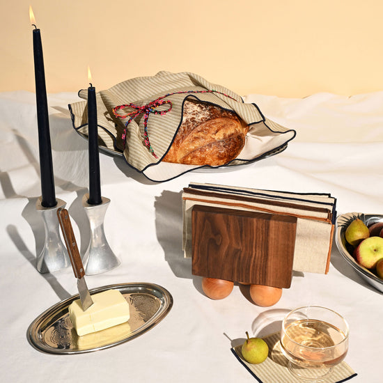 Sandbar Stripe Bread Bag / Challah Cover