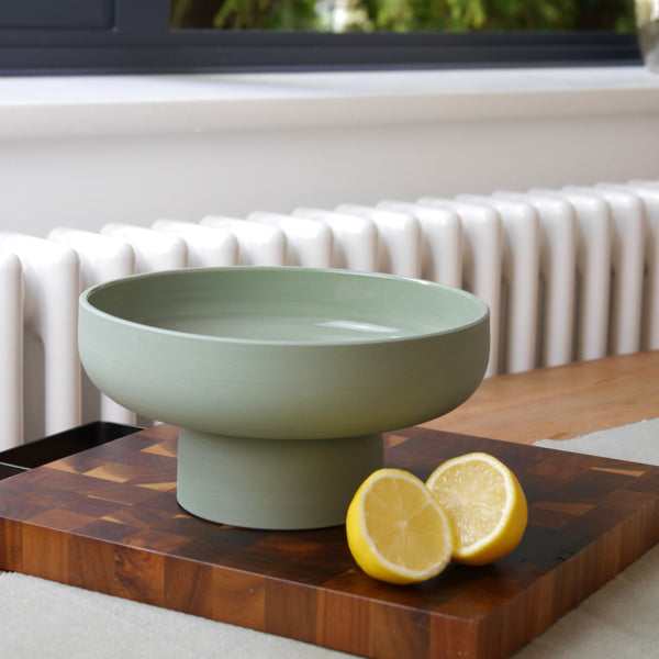 Ceramic Fruit Bowl, Sage