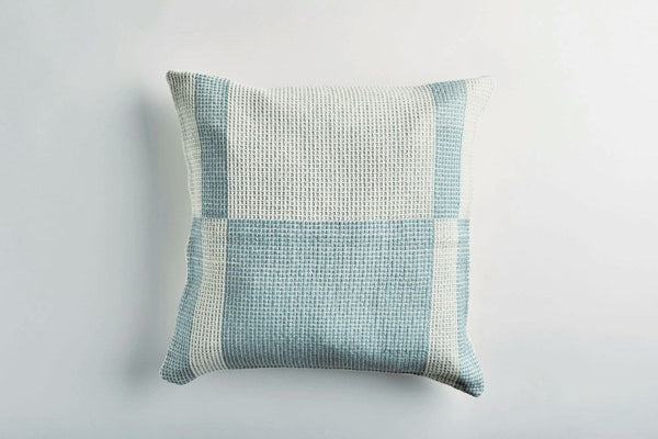 Organic Cotton Pillow from Colombia - Light Blue