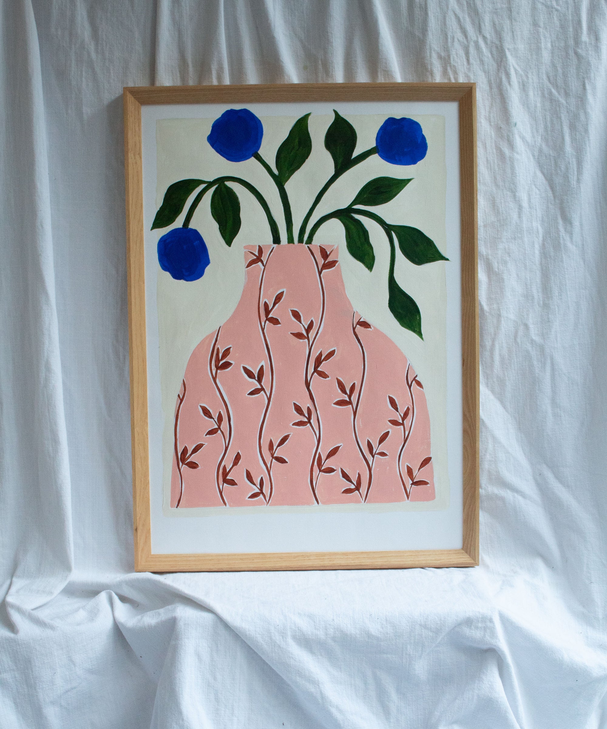 Blush and Blue- Original painting