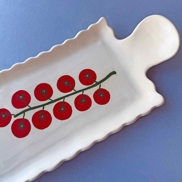 Cherry Tomato Cheese Serving Platter