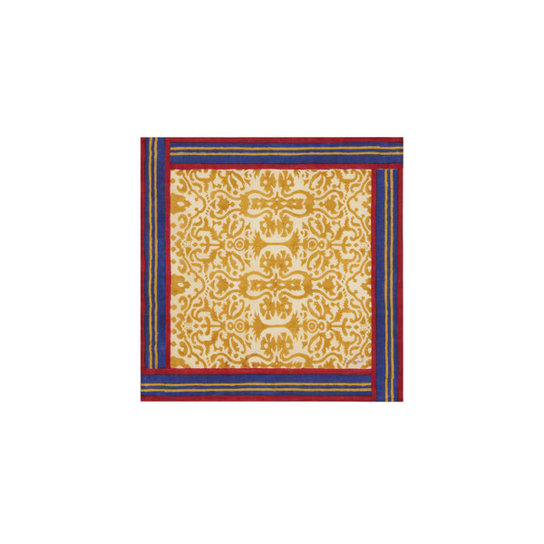 Cotton Napkin Damask Stripes Chutney