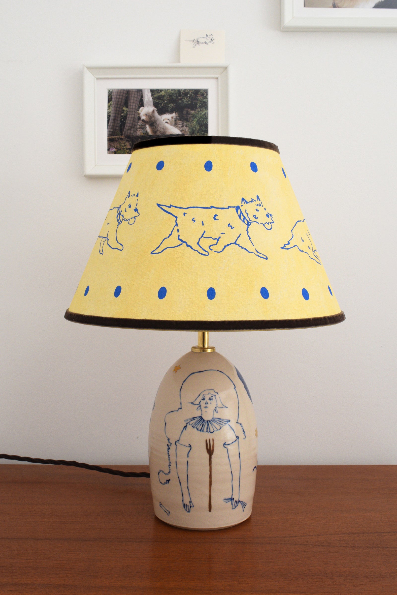 'Trot' Linen Lampshade
